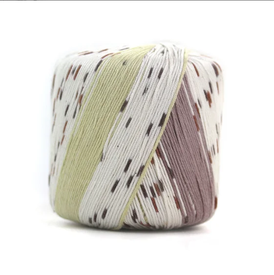 2 mylb quality popular selling pattern dyed 40g skeins bamboo cotton yarn for knitting baby sweaters - Цвет: 2