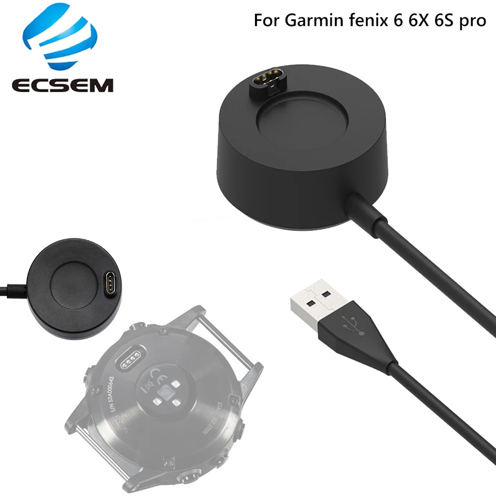 Usb кабель для зарядки док станция cargador Garmin Fenix 6s/6/6X pro venu approach S62 зарядный адаптер