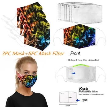 

Unisex Black Face Cover Reusable Windbreak Seamless Outdoor Riding Quick-drying Dustproof Keep Face Covers Washable M/as/ka
