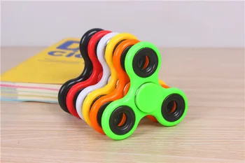 

Fingertip gyro Trilobate gyro finger toy decompression creative toy color finger top 100pcs