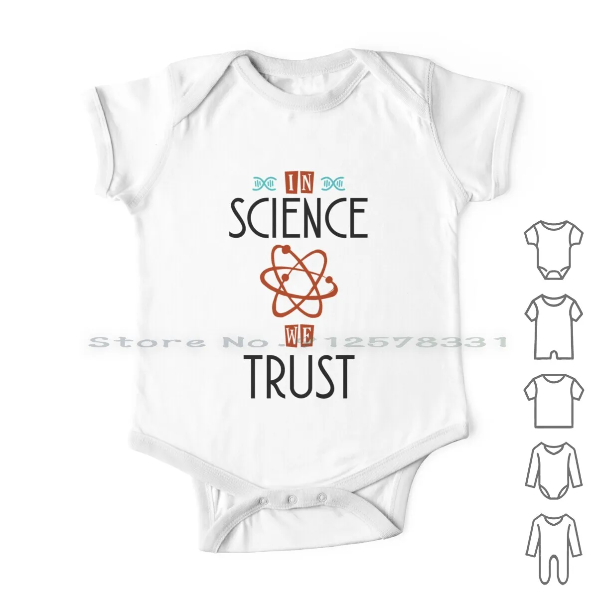 

In Science We Trust Newborn Baby Clothes Rompers Cotton Jumpsuits Science Nerd Astrophysics Maths Chemistry Biology Science