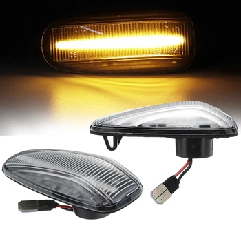 

2Pcs Car Turn Signal Light Led Auto Side Light Signal Lamp Side Indicators for Mercedes-Benz W210 601/602 W638 For-Vw Transparen