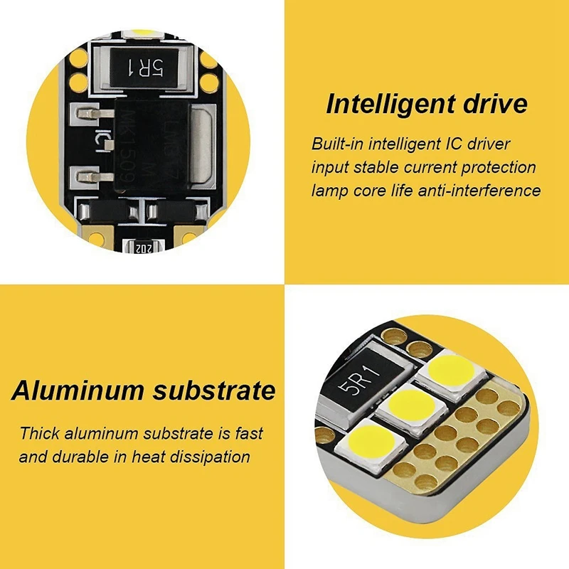 4 шт. Авто Стайлинг белый светодиод T10 194 W5W Canbus 6Smd 3030 Светодиодная лампа без ошибок СВЕТОДИОДНЫЙ парковочный светильник автомобильный боковой светильник