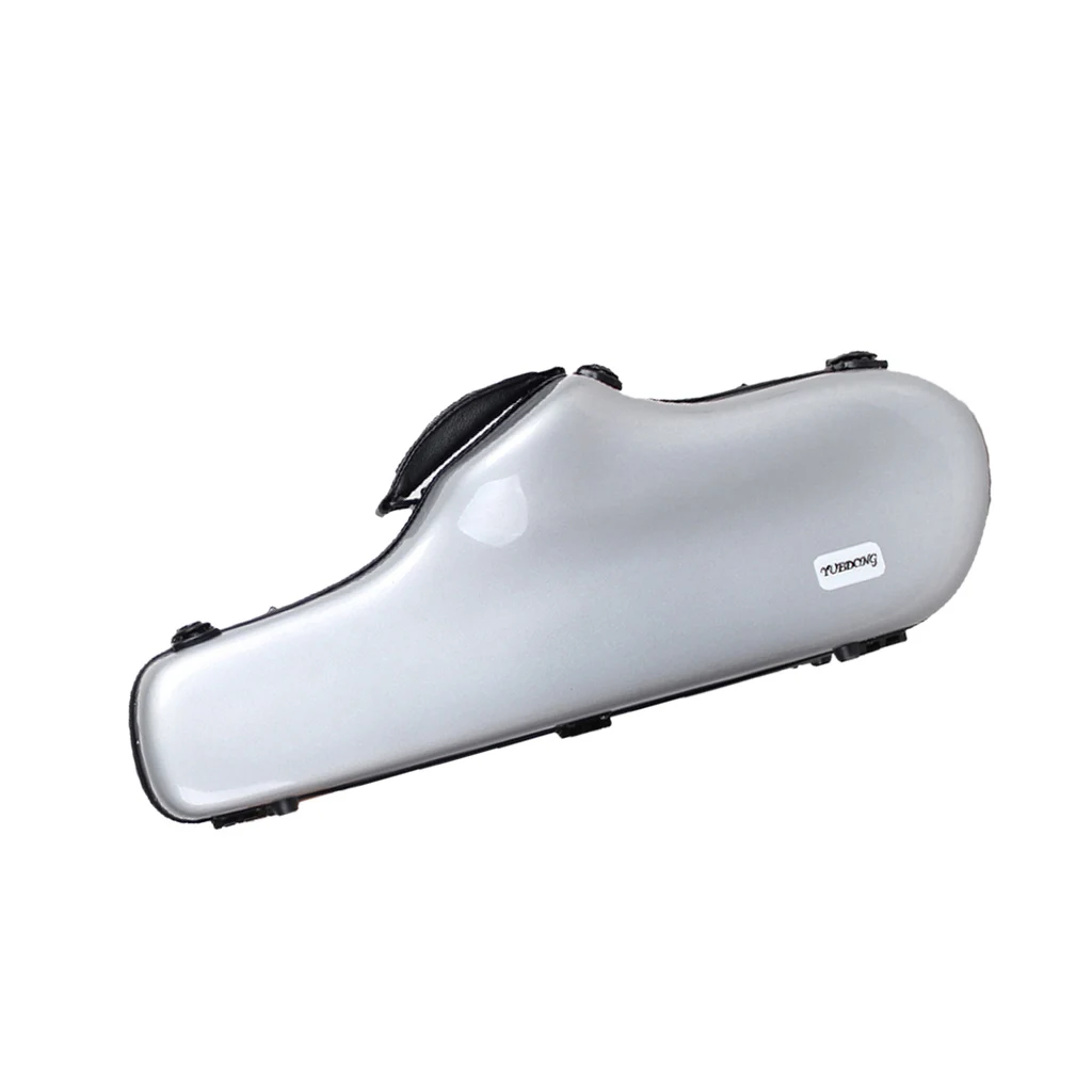 High-end Ee Alto Saxophone Case Fiberglass Hardshell Alto Sax Carrying Case with Strap Handle