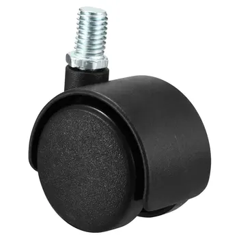 

uxcell Swivel Caster Wheels 1.5 Inch Nylon 360 Degree Rotate M10 x 13mm Threaded Stem Furniture Caster Wheel , 4 Pcs