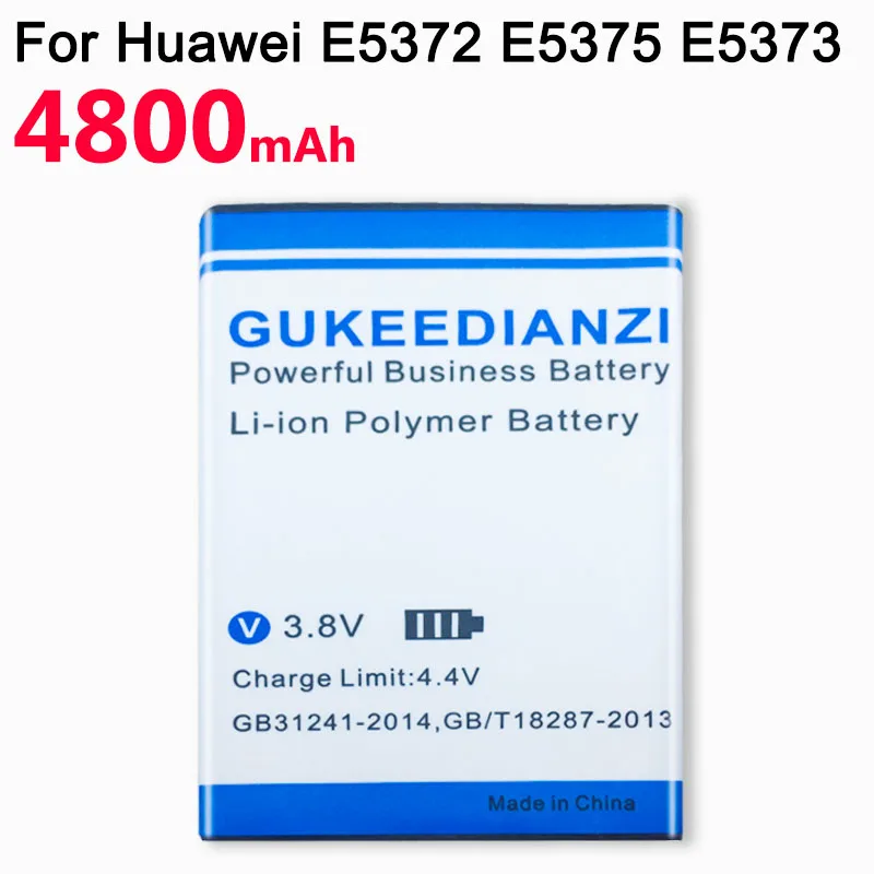 GUKEEDIANZI батарея мобильного телефона для huawei мобильный маршрутизатор 4G Wifi E5372 E5375 E5373 EC5377 E5330 E5336 4800mAh HB5F2H батареи
