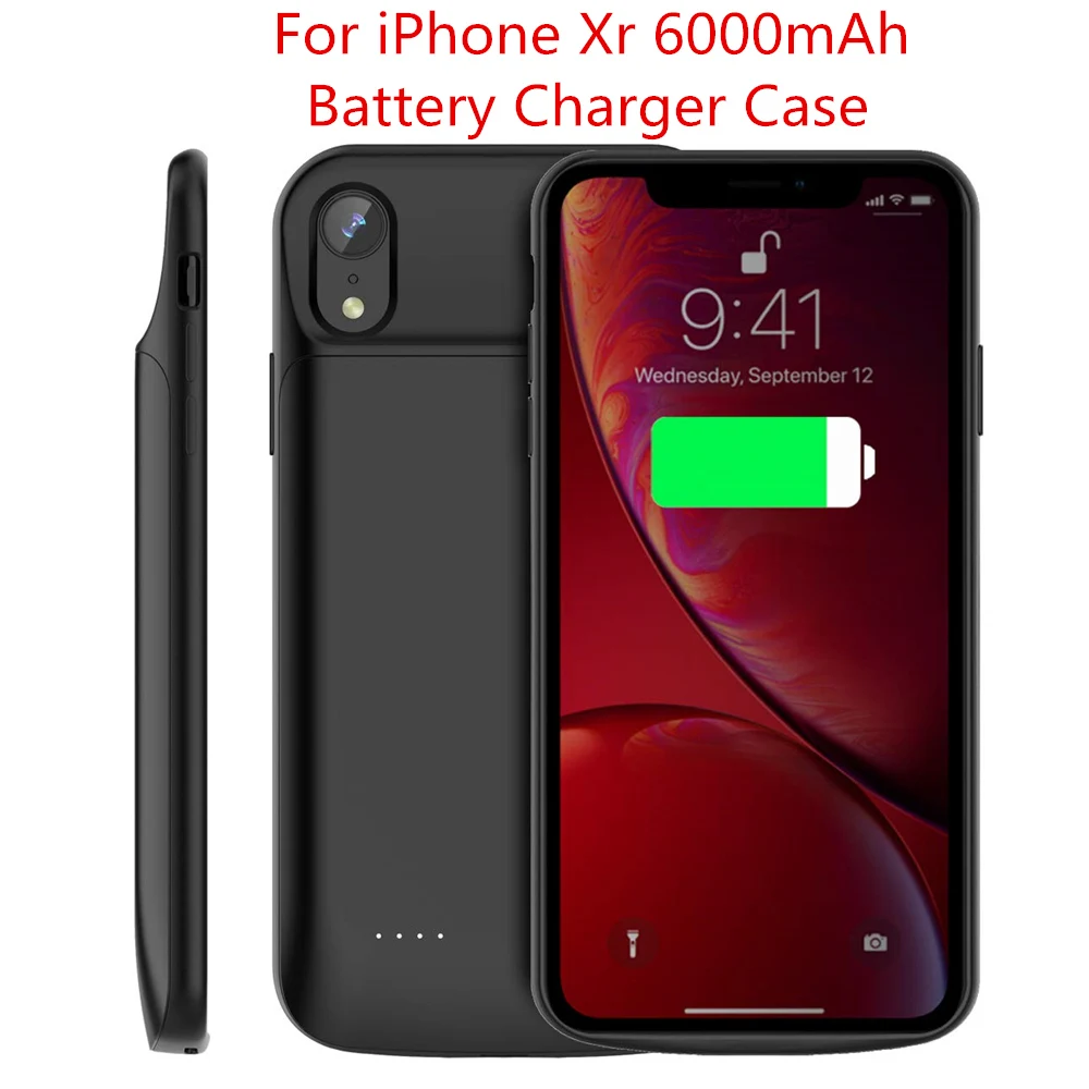 For iPhone Xr Чехол для iPhone 11 11 Pro 11 Pro Max, чехол для iPhone Xr X Xs Max 6 6s 7 8 Plus, чехол для зарядного устройства, 5000 мАч, чехол для аккумулятора - Цвет: For iPhone Xr