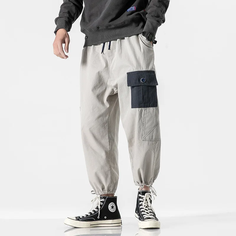 

Wu Airlines 2020 Autumn New Style Country Popular Brand Function Drawstring Closing Foot Casual Pants Men's Hip Hop Loose-Fit Sp