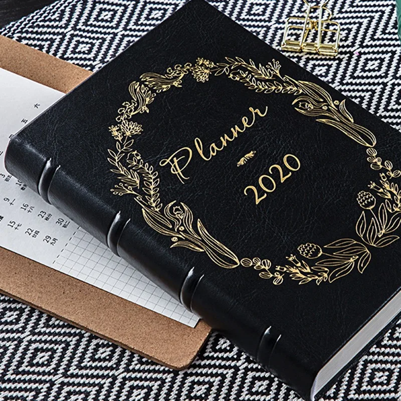 Classic Notebook Planner Agenda MonthlyJournal A5 Schedule Organizer Book School Stationery Gift Time Management Supplies