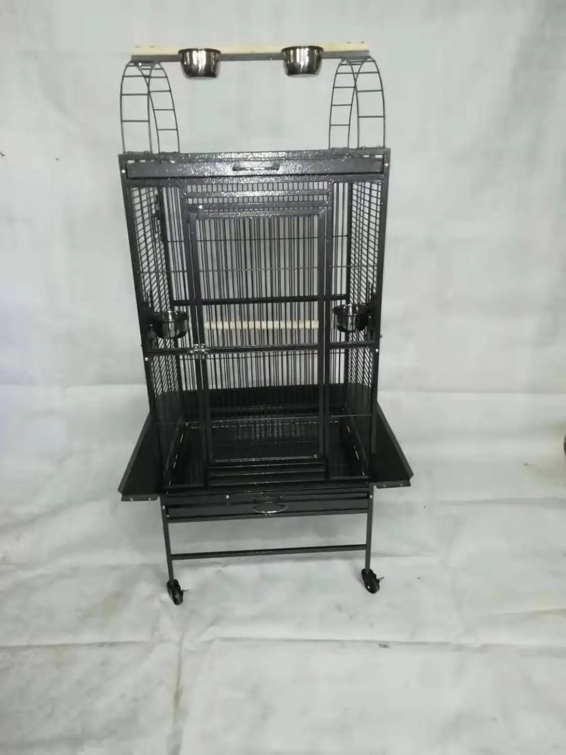 

Free Shipping To USA Large Parrot Macaw Canary Finch Breeding Bird Cage Black Vein B64 24"X22"X62