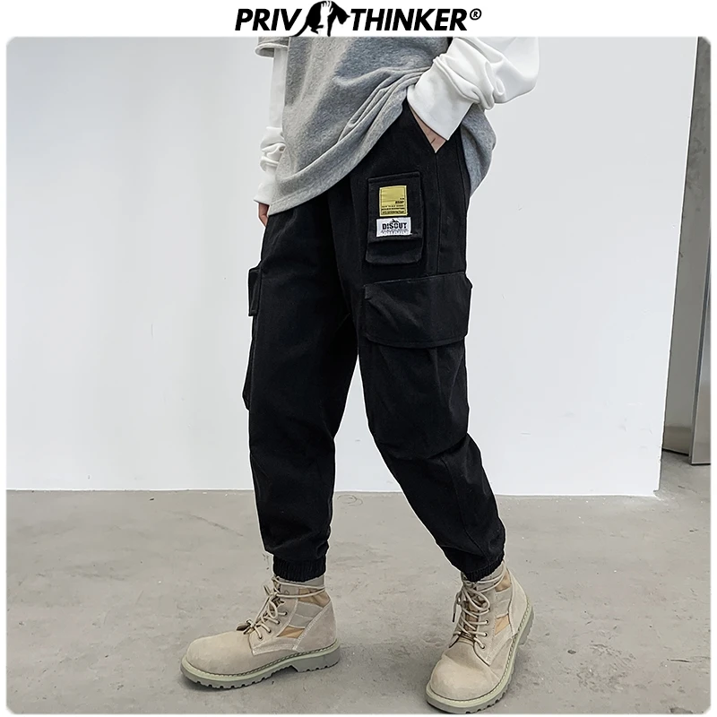 Privathinker Men's Autumn New Japan Style Harem Joggers Men Harajuku Sweatpant Hip Hop Trousers Male Fashion Oversize Pants