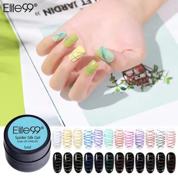 

Elite99 5ml Wire Drawing Nail Gel Lacquer Painting Gel Varnish Point To Line Pulling Silk Spider Creative Nail Art Gel Polish