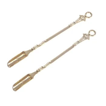 

Stainless Steel Mini Scoop Gold Spoon Stir In Coffee Or Tea Sniffer Smell Flavor Gold Ornament Of Novel Design Tableware