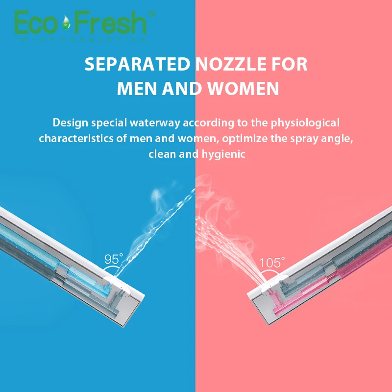  Ecofresh Intelligent Toilet Seat Electric Bidet Cover Smart Bidet heated toilet seat Led Light Wc s - 33050725543