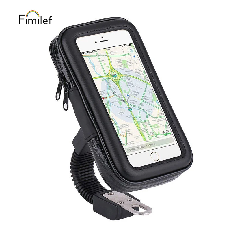  Universal Bike Phone Holder Stand Support 4.7-6.3 Inch Mobile Phone Holder Waterproof Motorcycle Mo