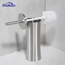 Scopino in acciaio inossidabile resistente alla ruggine spazzolato, Set di spazzole per la pulizia della ciotola del water rotonda per la toilette del bagno