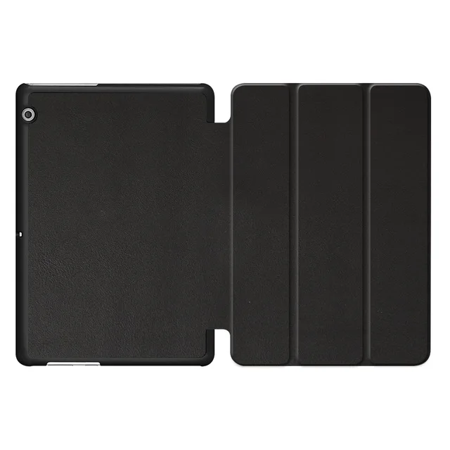MTT из искусственной кожи флип-чехол для huawei MediaPad T3 10 AGS-L09 AGS-L03 Honor Pad 2 9,6 дюймов Чехол с трехслойной подставкой чехол для планшета Funda - Цвет: Black