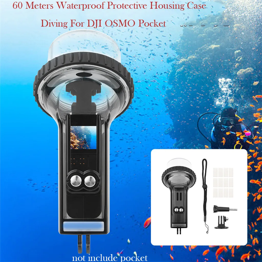 60 метров водонепроницаемый защитный чехол для дайвинга DJI OSMO Pocket | Электроника