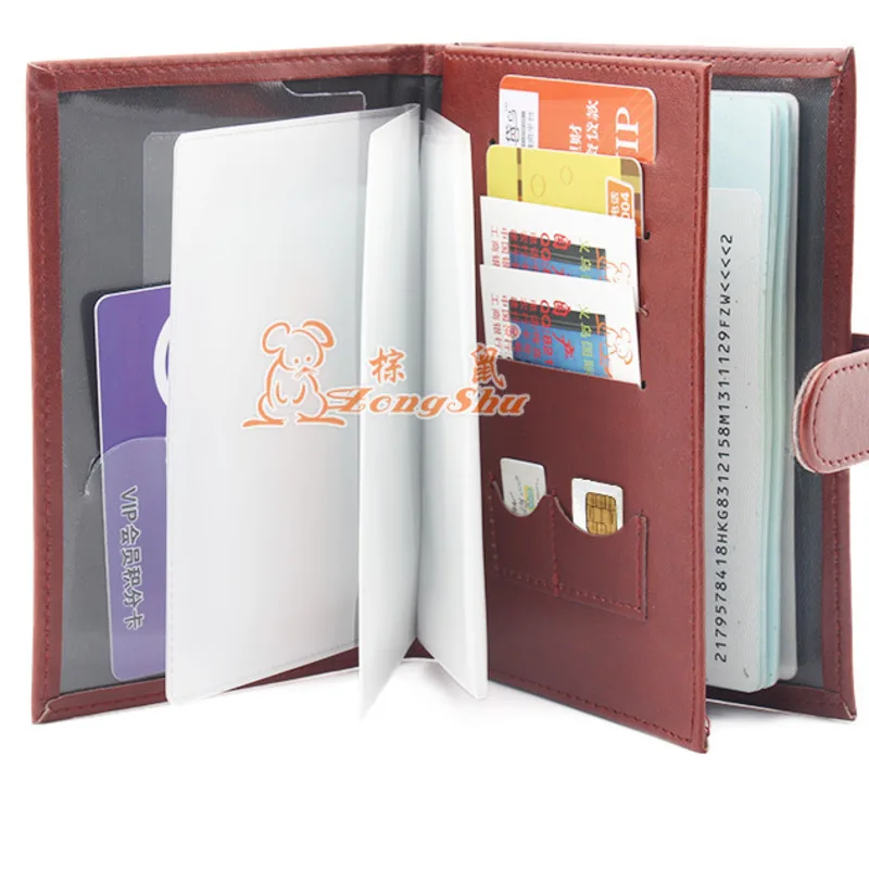 

High Multiple Files Function Passport Set Plug-in wallet for credit cards holder Basis Two-in-one Mix Driver's License Hasp Hot