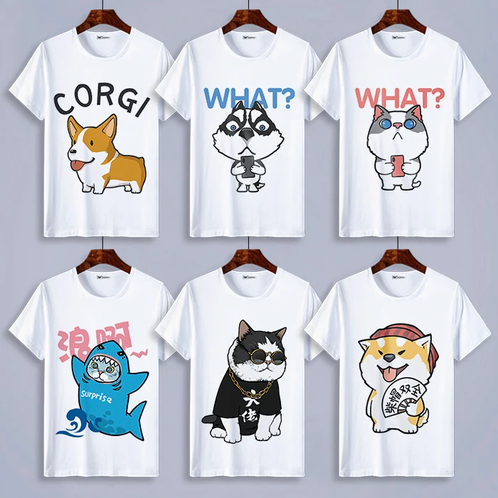 Футболка с Хаски Кошка Косплей Shiba Лисья Секретная служба (Inu узор II Ha популярная