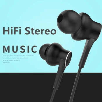 

3.5MM In-Ear Earphones for xiaomi 5 Redmi 6A 5X Note 4 Wire Control with Mic music stereo earbuds For samsung iPhone MP4 MP3 PC