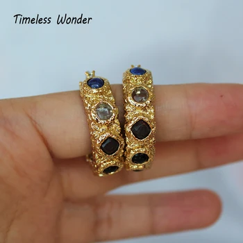 

Timeless Wonder Gorgeous Zirconia Circle Drop Statement Earrings Women Jewelry Gothic Boho Top Runway Designer Rare Fancy 2548