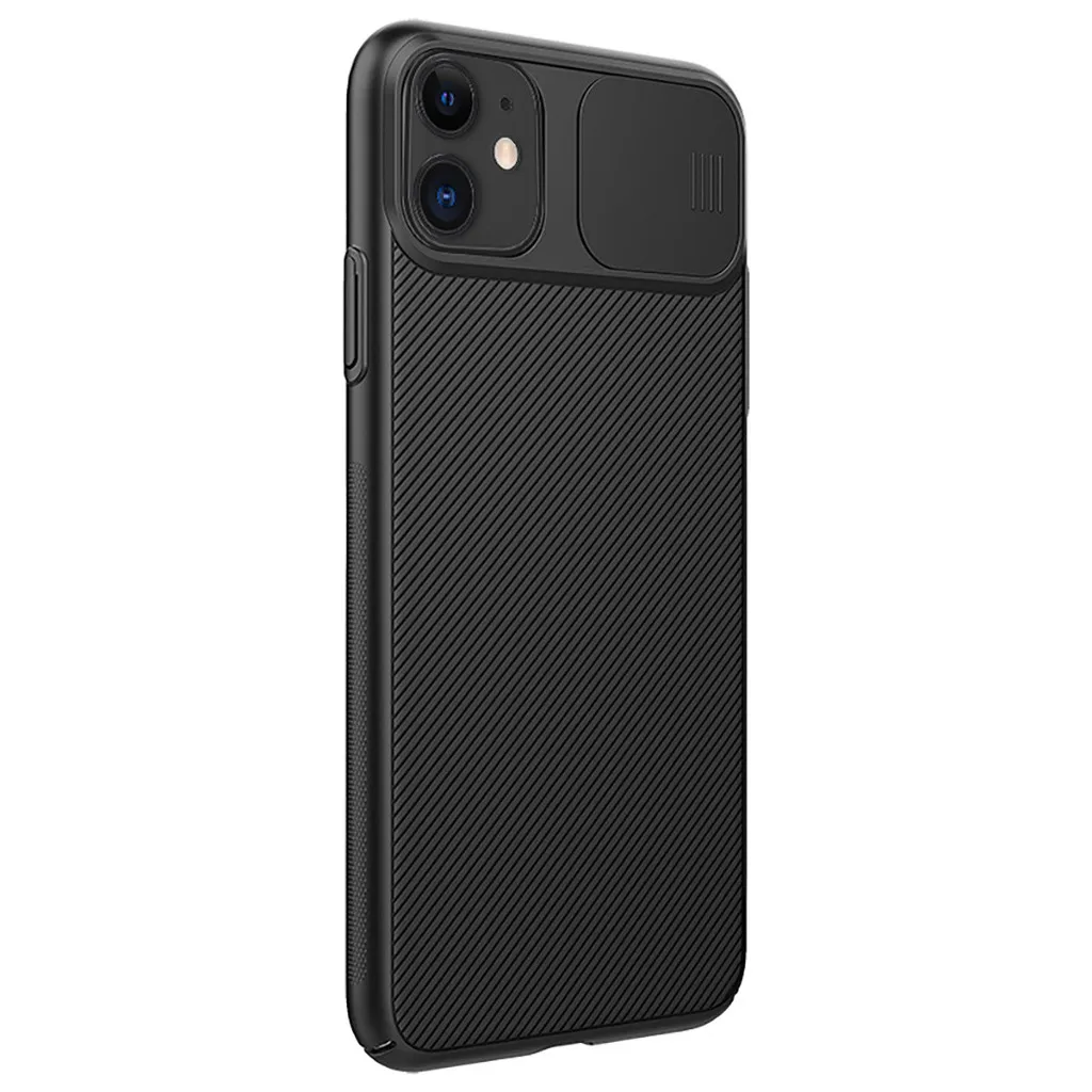 Слайд-камера чехол для iPhone 11 Pro Max чехол Полночь зеленая крышка защита объектива оболочка протектор защитный для 11 Pro 19Nov - Color: Black