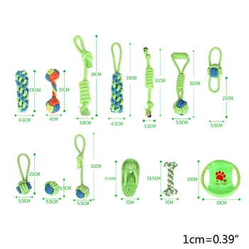 

2020 New Dog Rope Toys Puppy Braided Rope Toys Set Pet Dog Teeth Cleaning Gift Chew Durable Interactive Cotton Toys Chewers