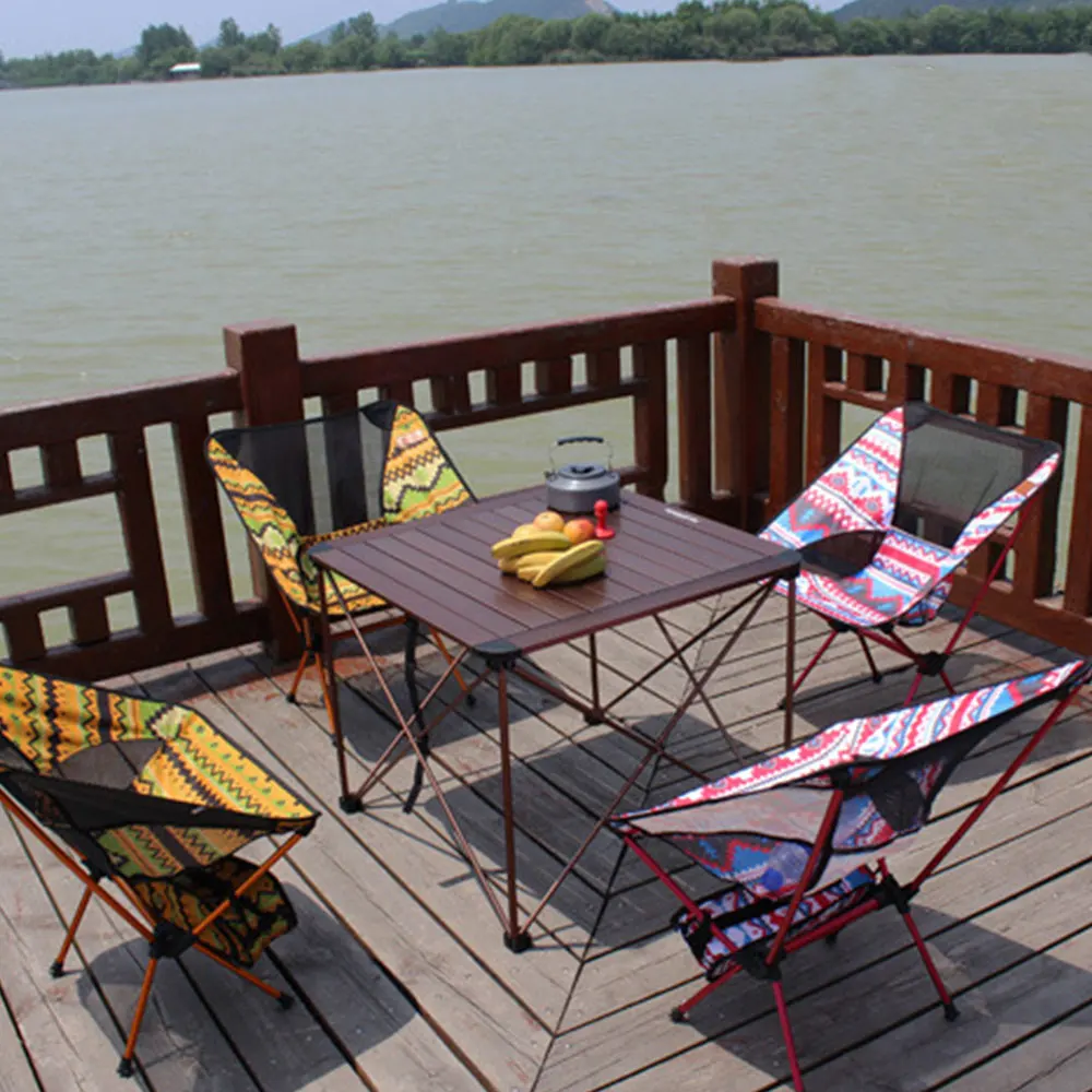 

Portable Beach Chair Small Bench Folding Stool Folding Chair Travel Hiking Picnic Aluminum Alloy 3color Camping Chair Outdoor