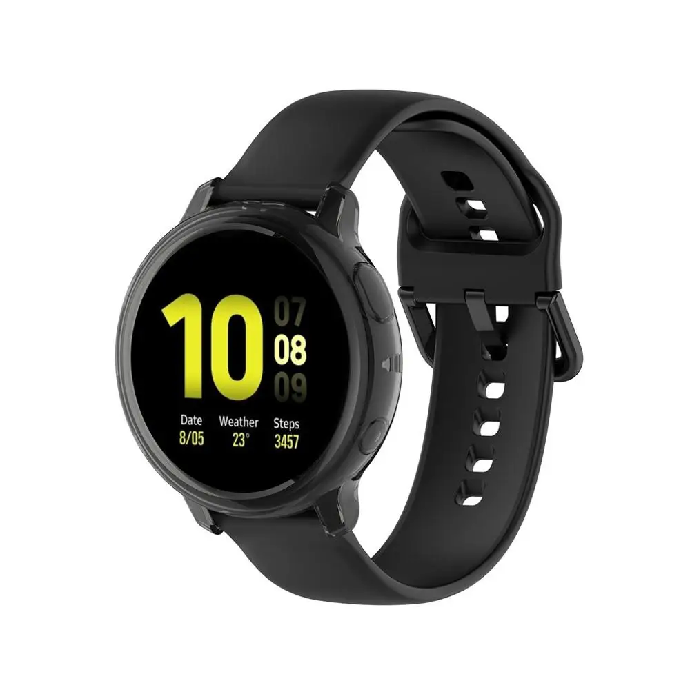 Экран протектор чехол для samsung galaxy watch active 2 ультра-тонкий мягкий силиконовый чехол для полной защиты чехол для galaxy Активный 40/44 мм