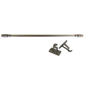 

D8/10mm Cylinder Adjustable Coffee Pole Curtain Rod Retractable Curtain Rod Length 40-60CM
