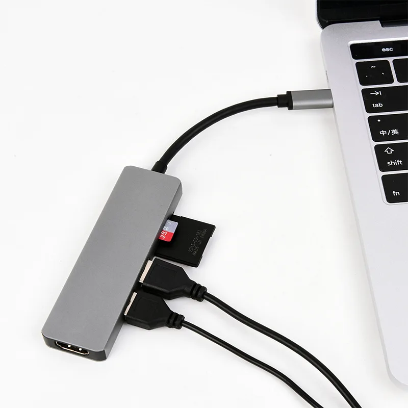 Производители тип-c Док-Станция HDMI/USB 3,0 концентратор/sd tf карта адаптер usb-концентратор