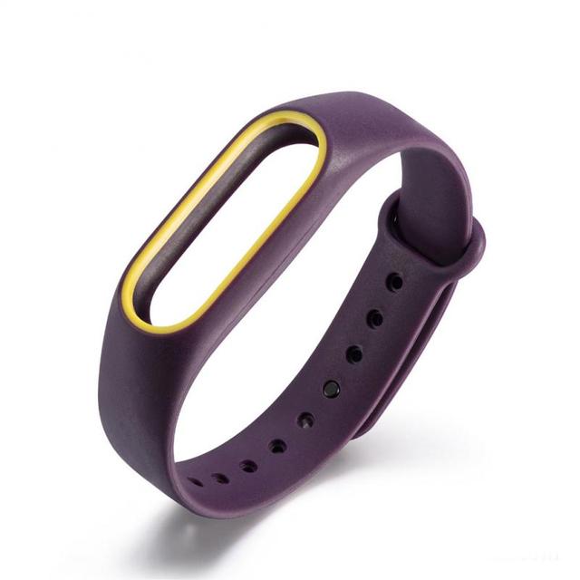 Soft Silicone For Xiaomi Mi Band 2 Replacement Sport Silicone Strap Wristband Bracelet Two-Tone Replacement Strap 23