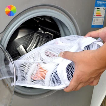 

Fashion Storage Organizer Bags Mesh Laundry Shoes Bags Dry Shoe Organizer Portable Washing Bags Organizer TOB