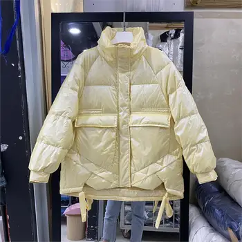 

2020 New Style for Winter Jacket Women's Short Style Loose down Coat Bright