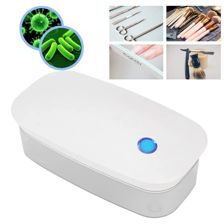 

Nail Makeup Brush Cosmetics Tool UV Disinfection Box Sterilizer Ozone Sterilizer UV Disinfection Box Machine Nails Accessories