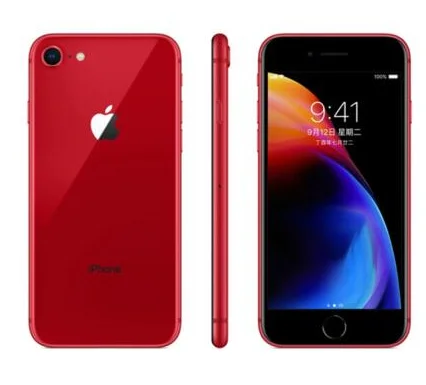 Красный Разблокированный Apple iPhone 8 LTE 4,7 дюймов гекса Core IOS Оперативная память 2 Гб Встроенная память 64/256 ГБ, отпечаток пальца, NFC для мобильного телефона - Цвет: Красный