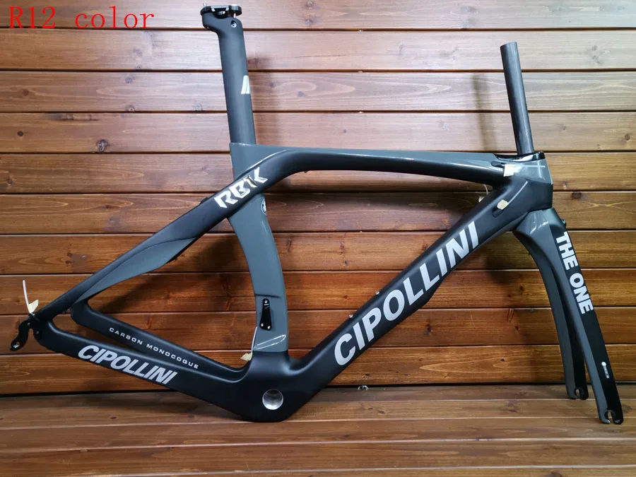 Cipollini RB1K один T1100 3k темно-серый карбоновый дорожный каркас гоночный велосипед, прогулочный велосипед frameset сделано Тайвань XDB DPD корабль - Цвет: R12 color