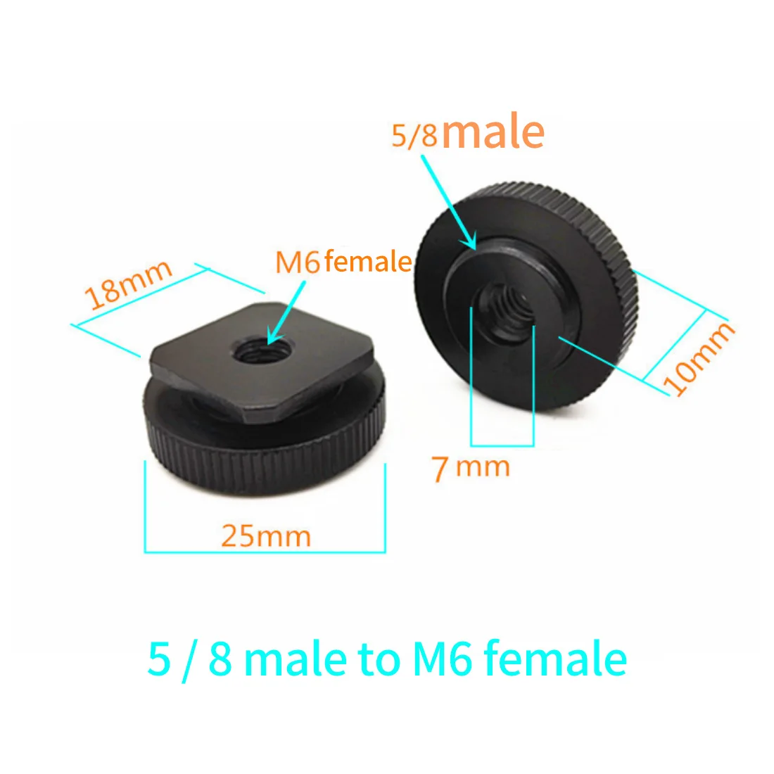 1/4-20 Vrouwelijk naar 3/8-16 Mannelijke Statief Draad Adapter LUORNG 10 STKS Standaard Schroef Adapter Reducer Bus Converter voor DSLR Camera Camcorder Monopod Stand, 3/8 naar 1/4 Statief