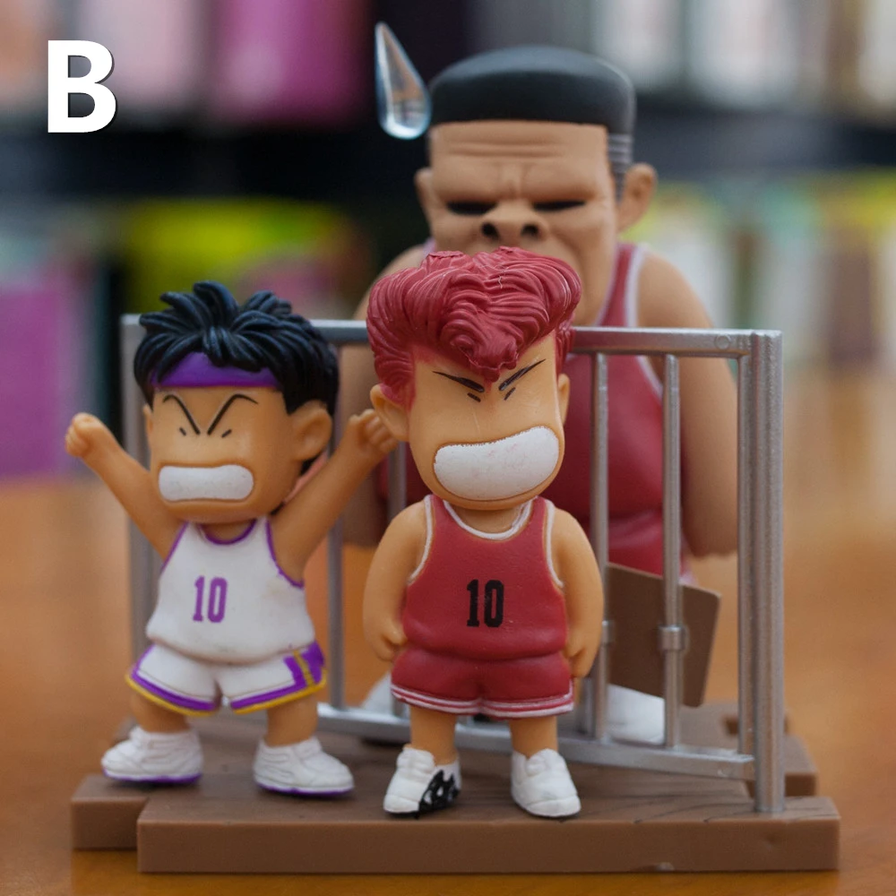 Anime Slam Dunk Action Figure Sakuragi Dasin Shohoku Model Japanese Basketball Cartoon Statues Display Dolls Toys for Adult Kids (2)