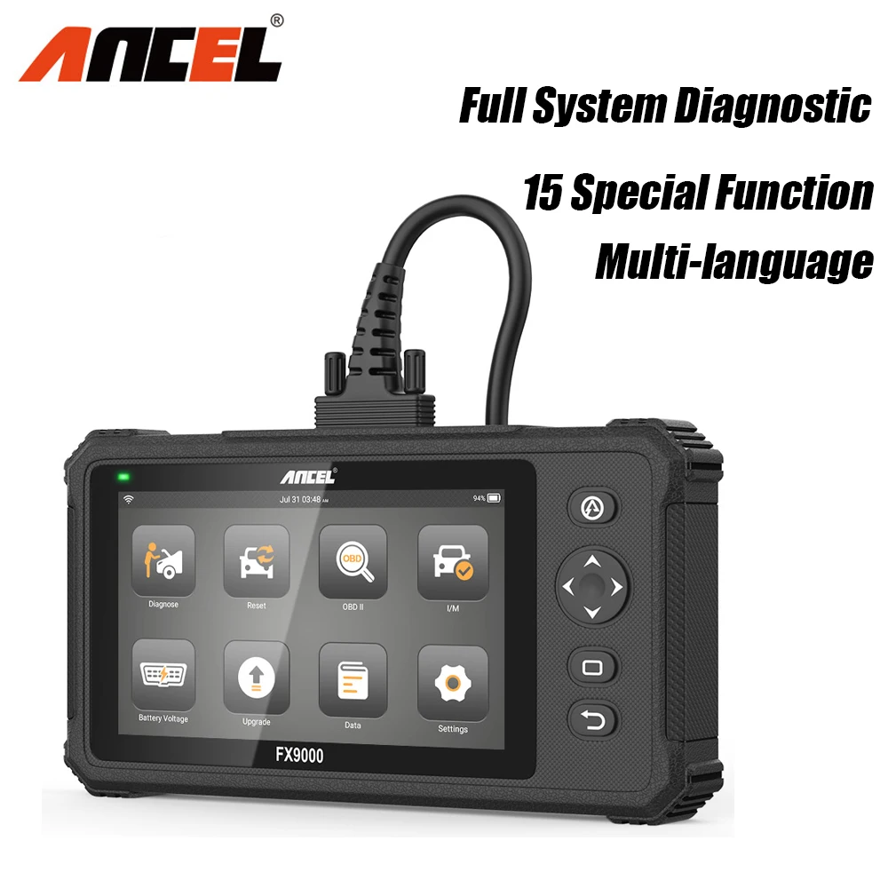 Ancel FX9000 OBD2 Авто диагностический сканер профессиональная полная Системы