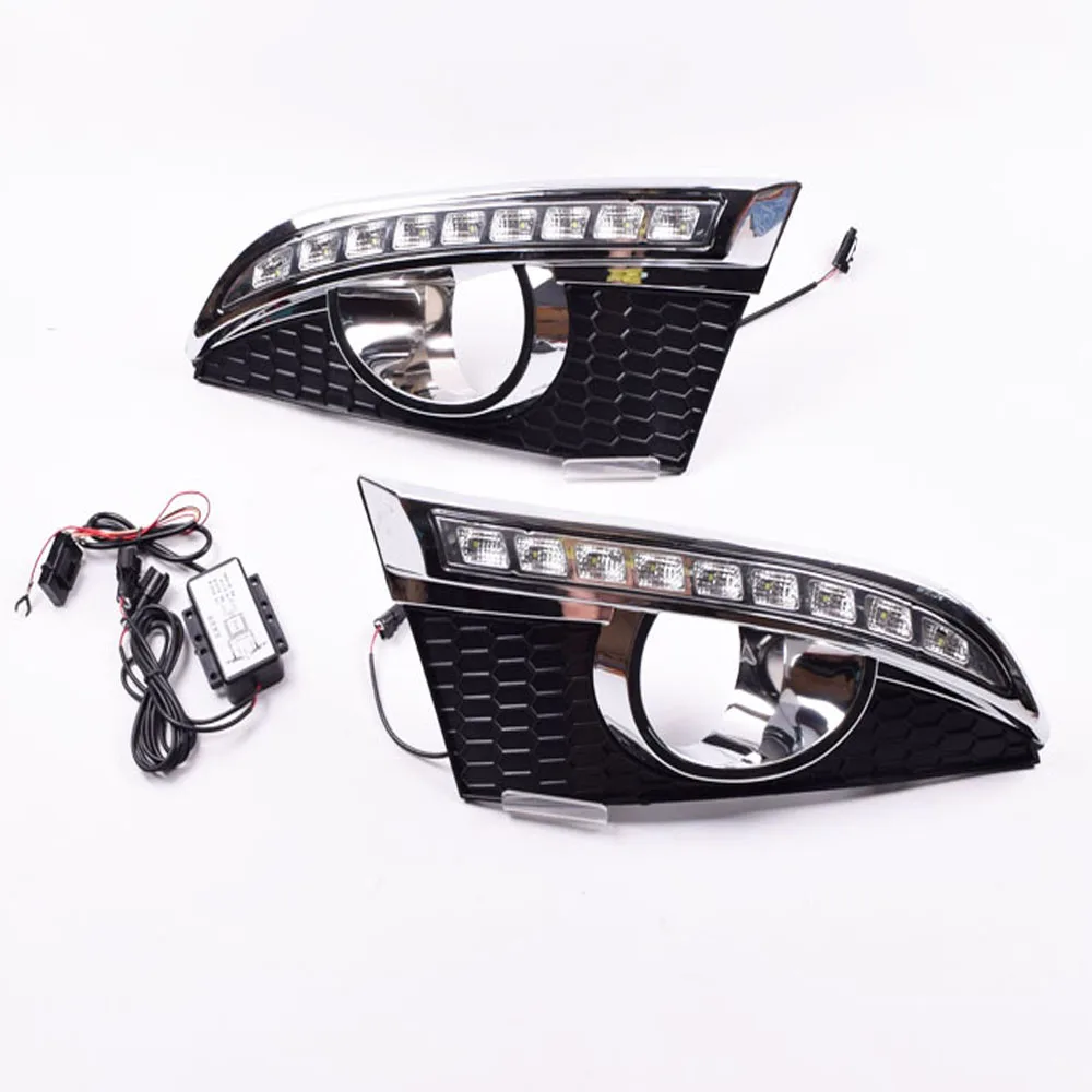 ECAHAYAKU DRL для Chevrolet Captiva 2012 2013 2014 Светодиодный дневной светильник фар дальнего света
