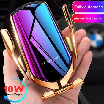 

Automatic Holder for Mobile Phone Air Vent Infrared Phone holder Car air-conditioning Phone Wireless Charging Accessories Stand