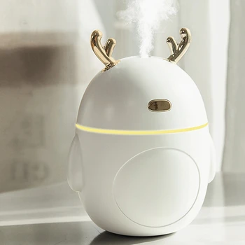 

Lovely Deer Air Humidifier USB Ultrasonic Cool Mist Maker Fogger LED Light Mini Aroma Diffuser Essential Oil Humificador