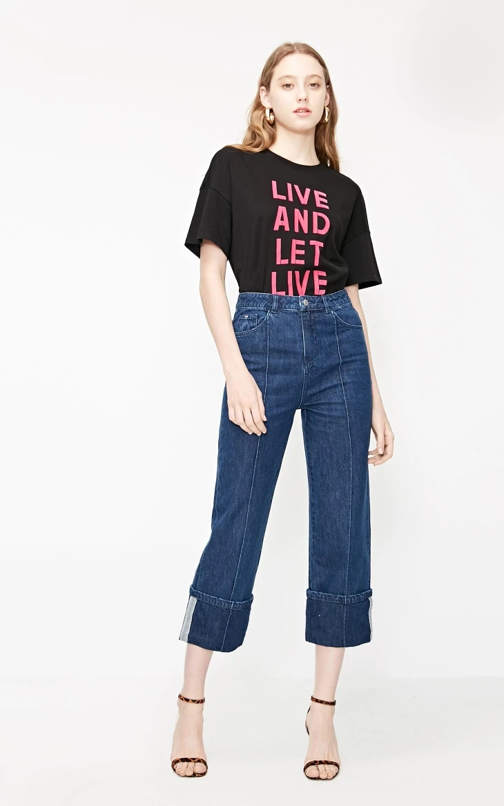 Vero Moda женские джинсы с широкими штанинами из хлопка | 31926I538
