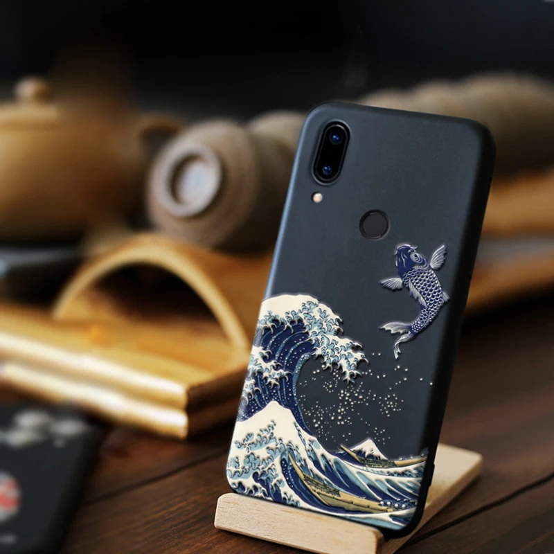 Чехол для Huawei Honor 8X 8 чехлы телефонов чехол с 3D тиснением роскошный дизайн морская