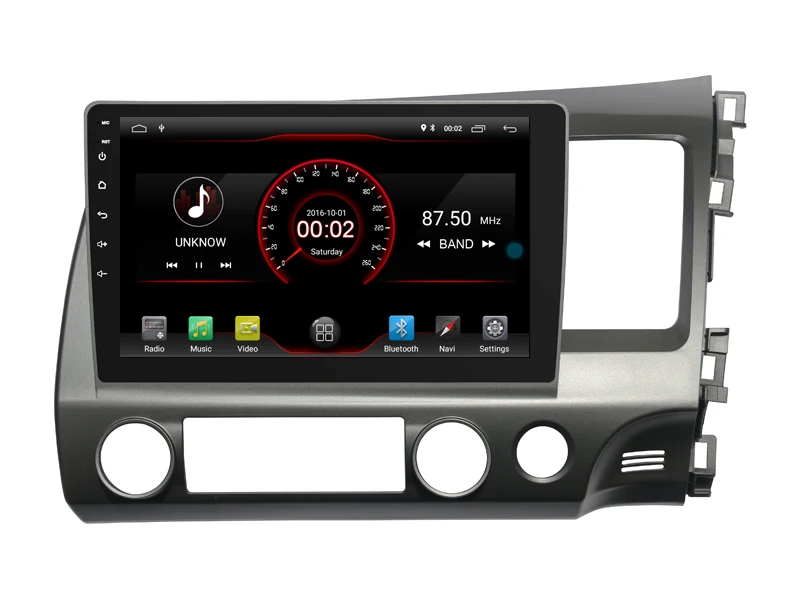Clearance Car Android 9.0 Player for HONDA CIVIC RHD 2006 2011 tape recorder 4G Lte sim card Bluetooth GPS Radio Head Unit 2.5D IPS screen 4