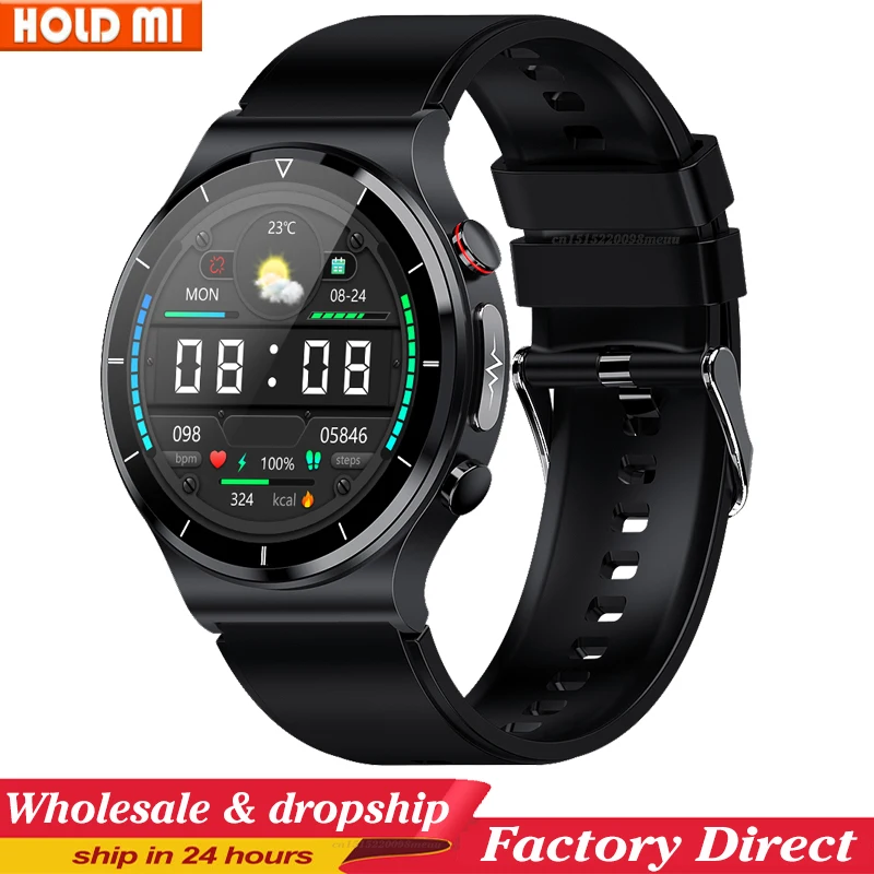 E88 Smart Watch Men Watch 1.32 inch Screen EGG Collector IP68 Waterproof BodyTemperature Wireless charger Watches PK E80 E86 