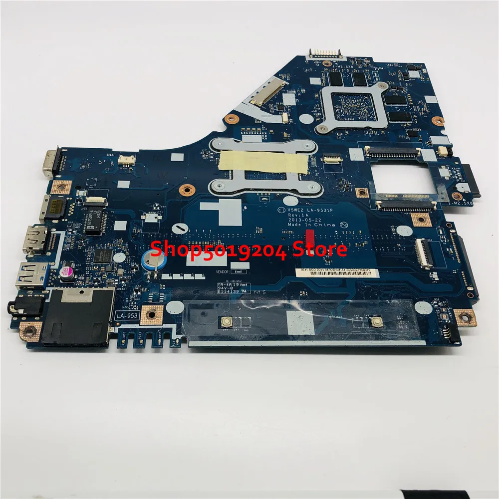 Для ACER E1-572 E1-572G Материнская плата ноутбука V5WE2 LA-9531P SR170 I5-4200U материнская плата