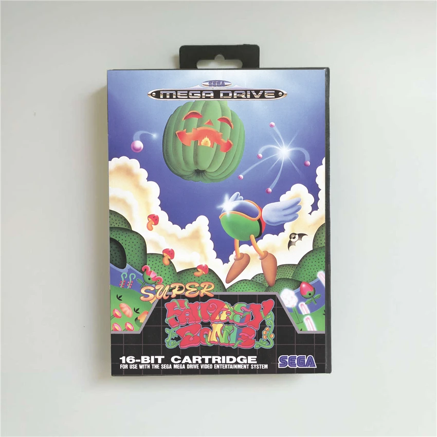 

Super Fantasy Zone - EUR Cover With Box 16 Bit MD Game Card for Megadrive Genesis Video Game Console